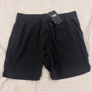 MIER PaceLite Split Running Shorts 5” Black Men’s Size M NWT